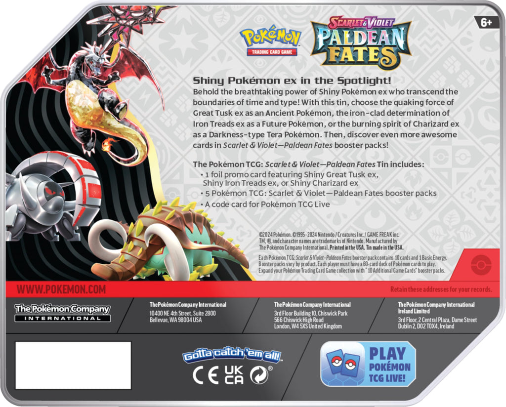 Pokemon TCG Tin K41829