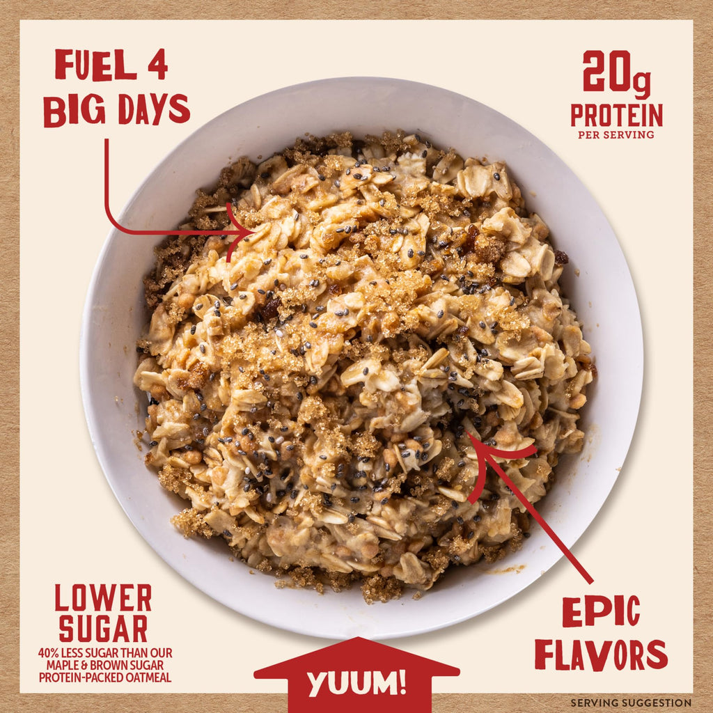 Instant Oatmeal, Maple Brown Sugar, High Protein, 6pk R816