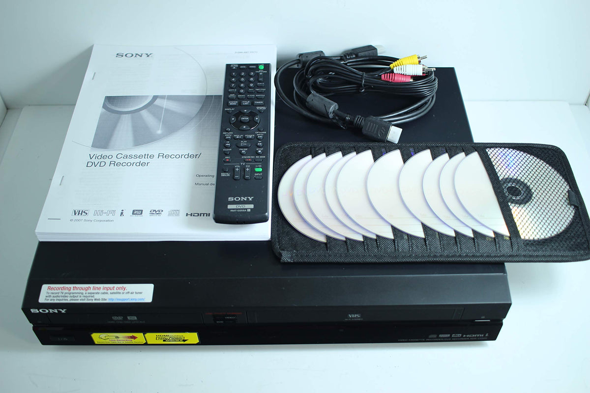VHS to DVD Recorder VCR Combo with Remote R12720