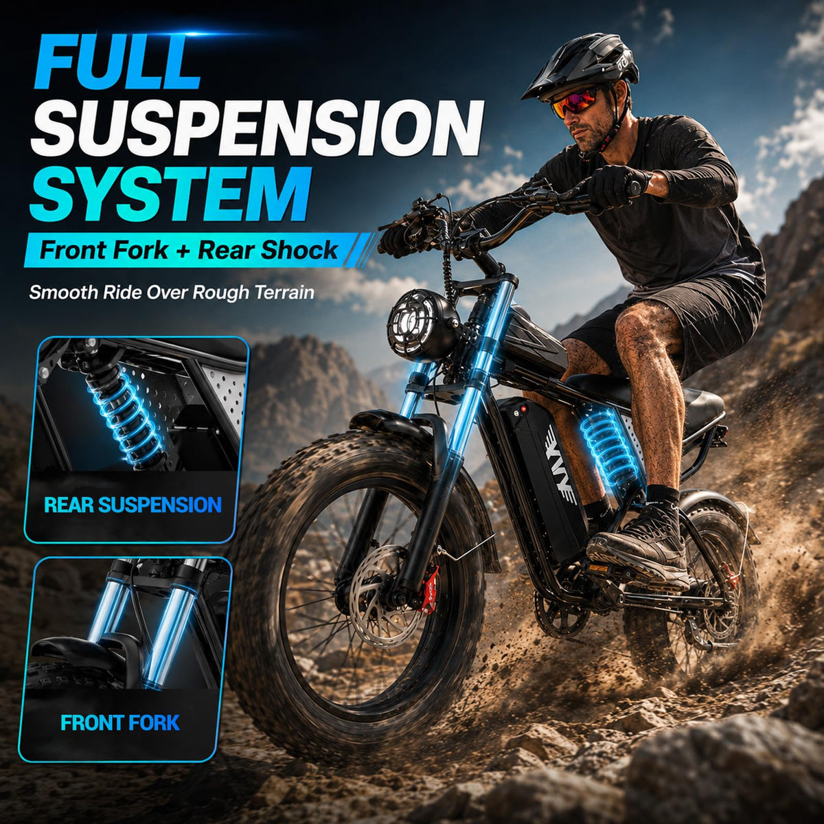 48V 1500W 20" Fat Tire Electric Bike Z423