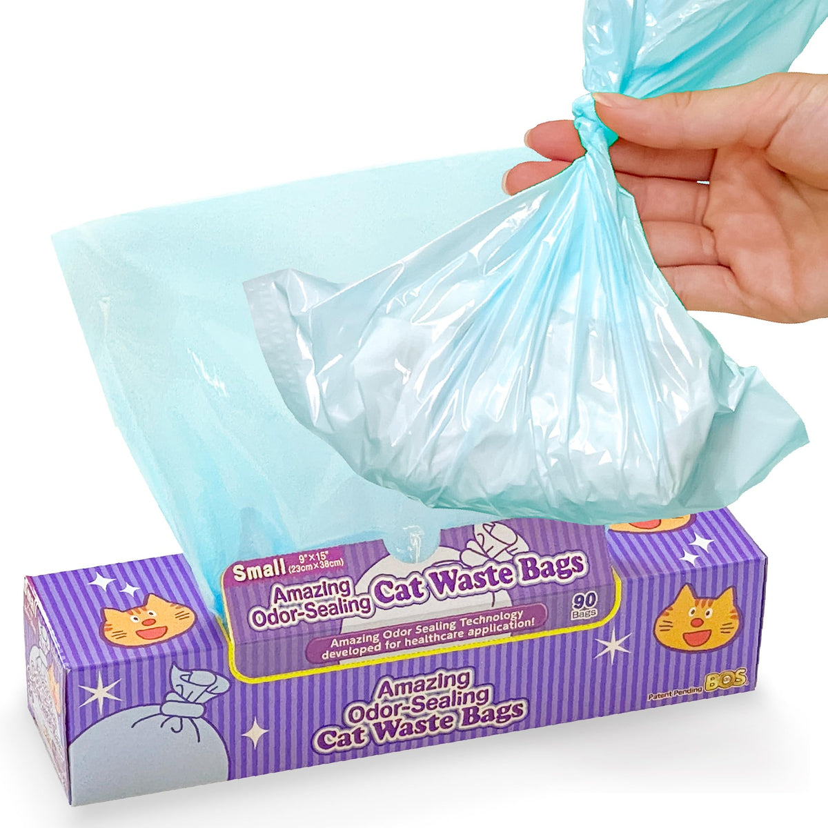 Unscented Cat Waste Bags 90 Count S539