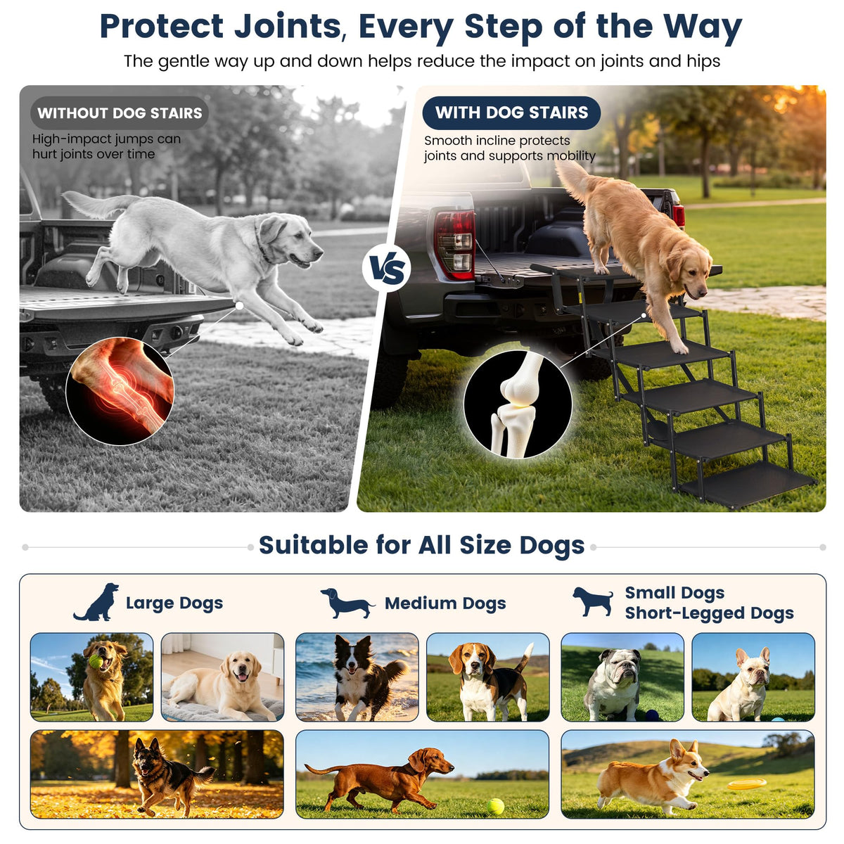 Foldable Dog Steps 5 Steps G691