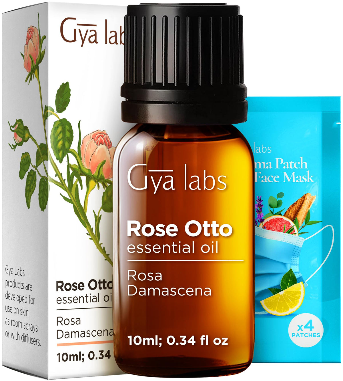 Jasmine and Rose Essential Oils Set 4 Fl Oz Q271