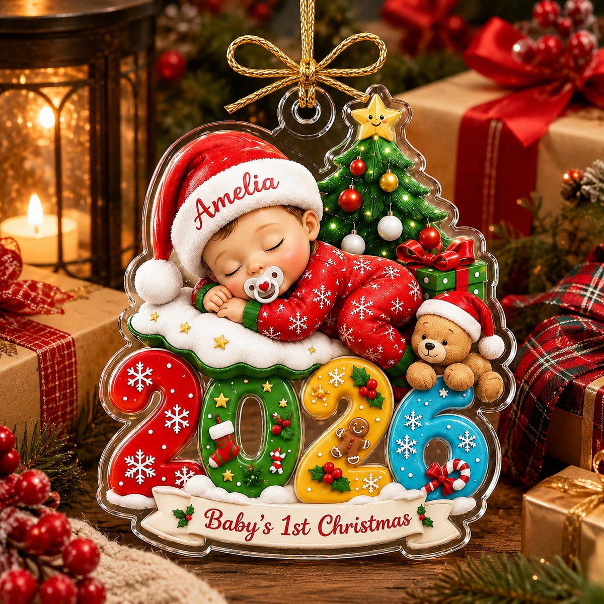 Baby First Christmas Ornament 2026 I420