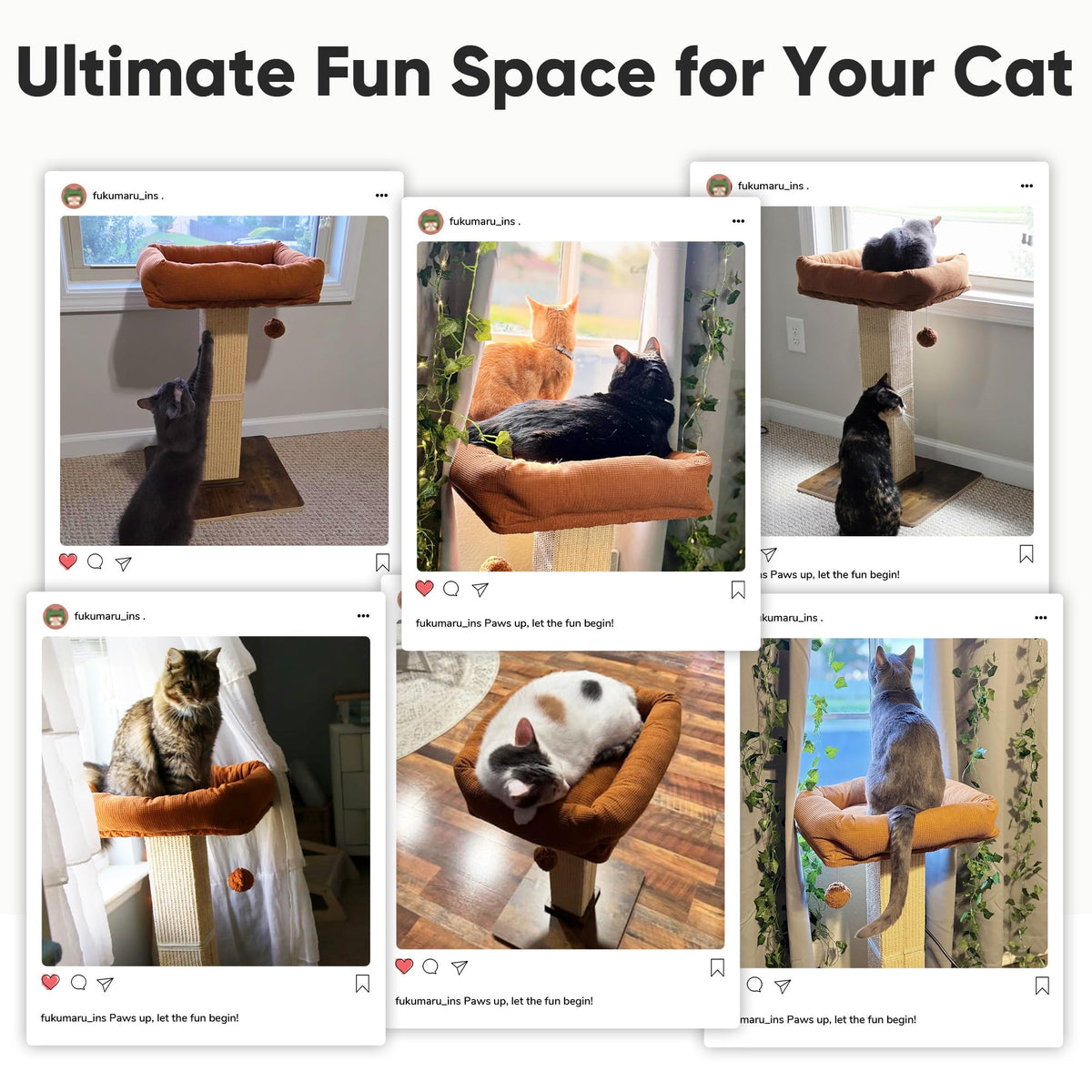 Cat Scratching Post with Perch G921