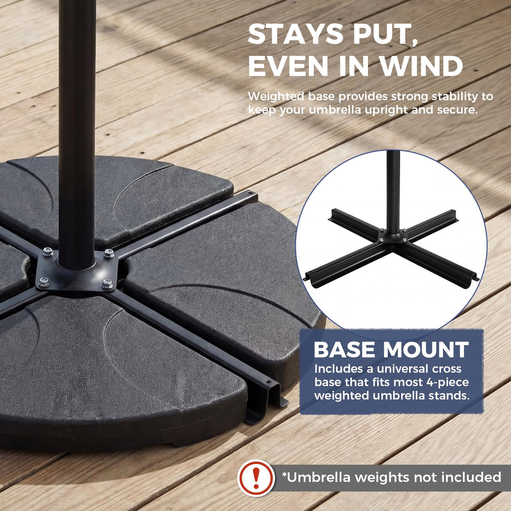 Offset Cantilever Patio Umbrella with Tilt and Crank B635