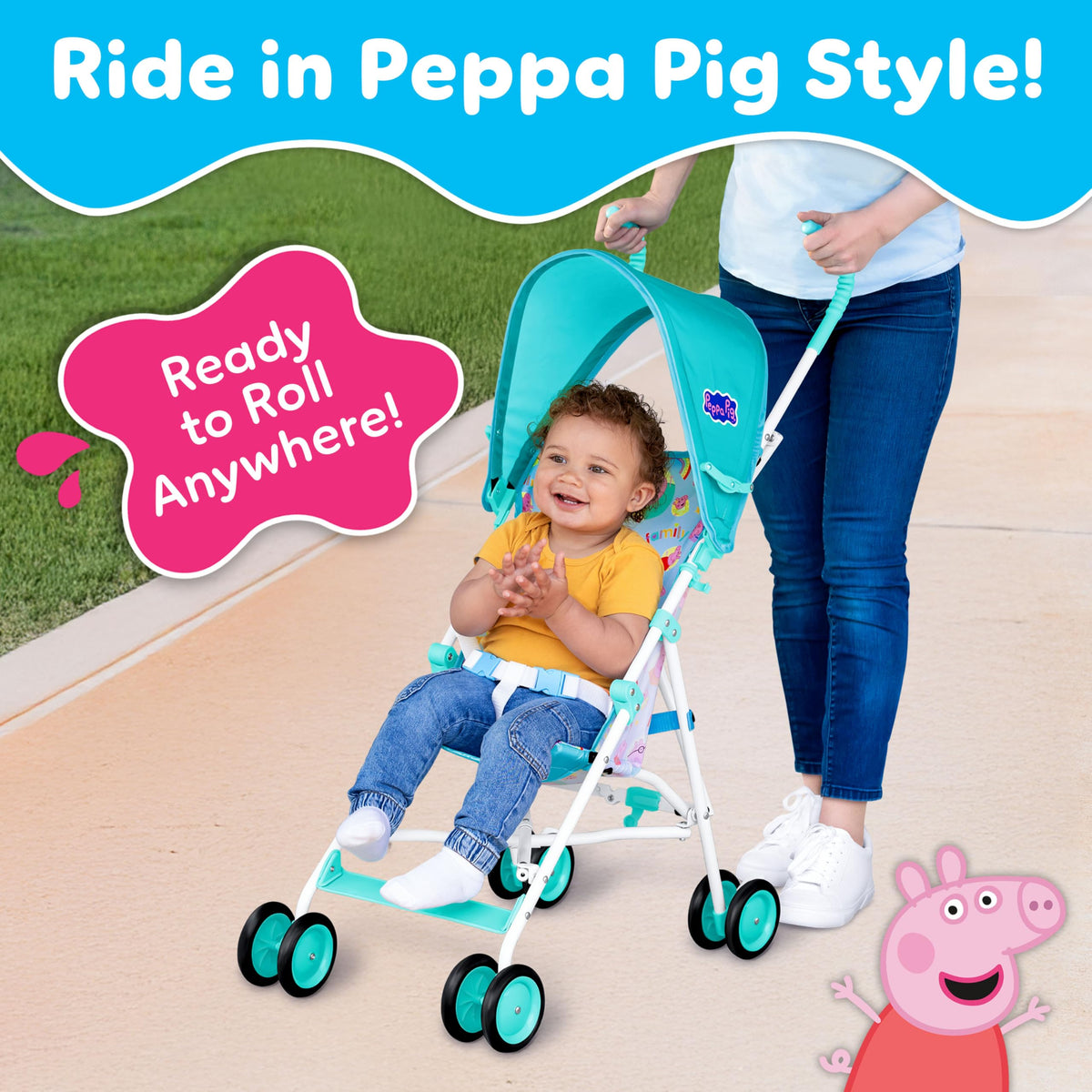 Lightweight Foldable Umbrella Stroller with 3-Point Harness U6264