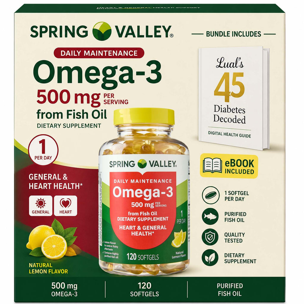 Omega-3 Fish Oil 500 mg 120 Count SoftGels Dietary Supplement O812