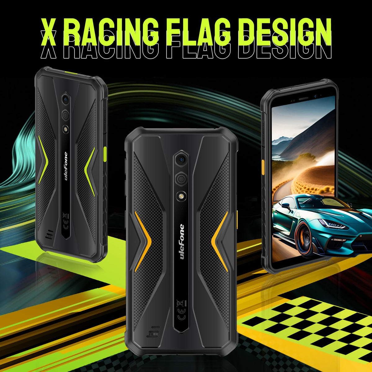 Black Rugged Smartphone O64790