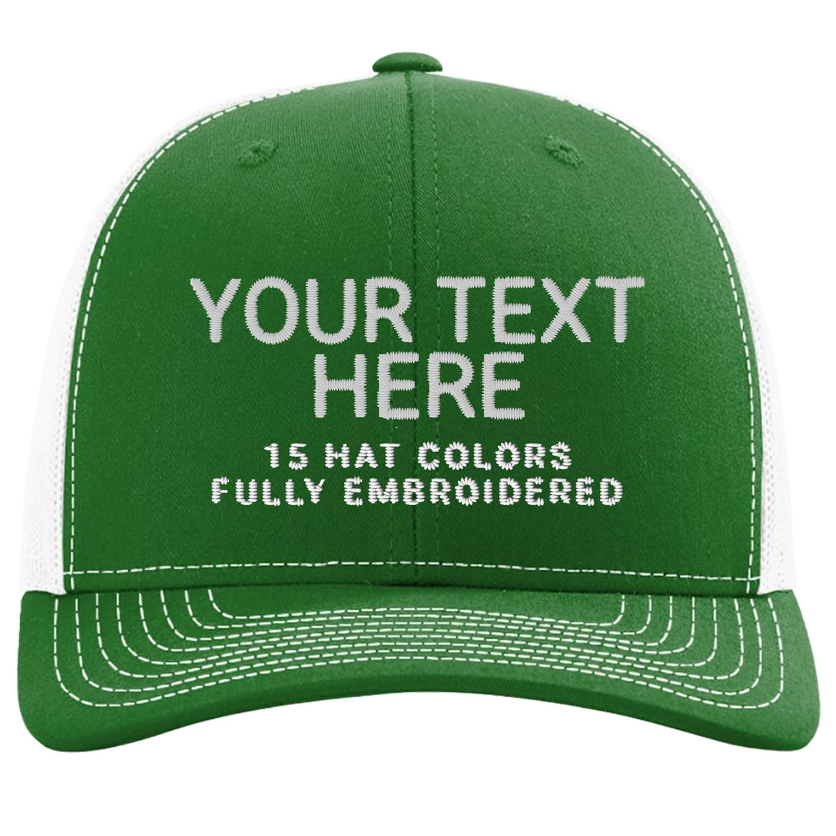 Custom Embroidered Adjustable Snapback Trucker Cap Black T95454