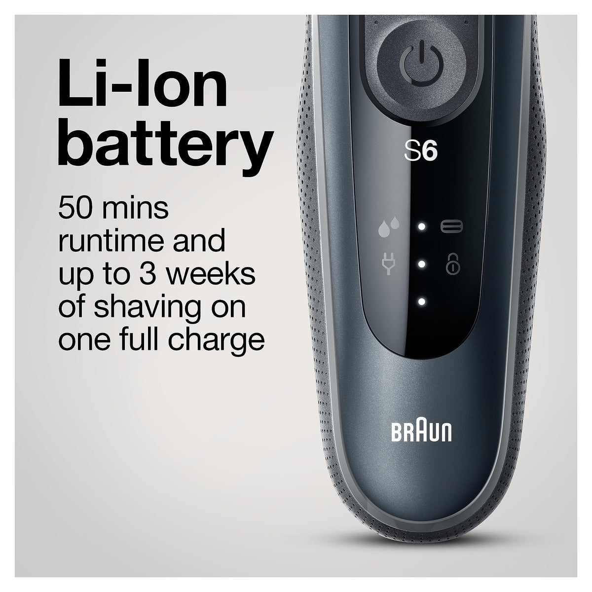 Electric Razor Wet & Dry Rechargeable Cordless Foil Shaver Black S871060