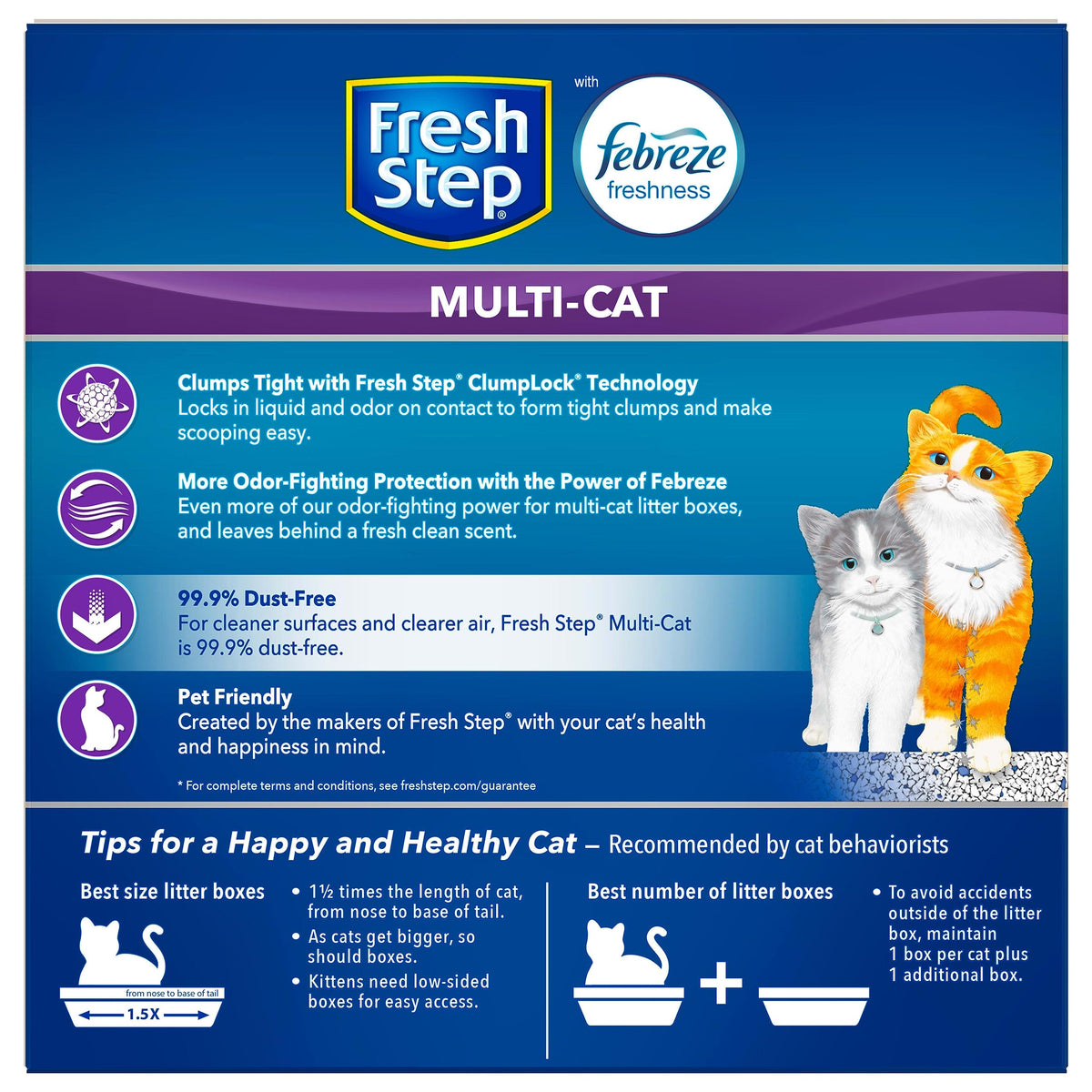 Clumping Cat Litter Multi-Cat Odor Control 14 lbs Pack of 2 K120721