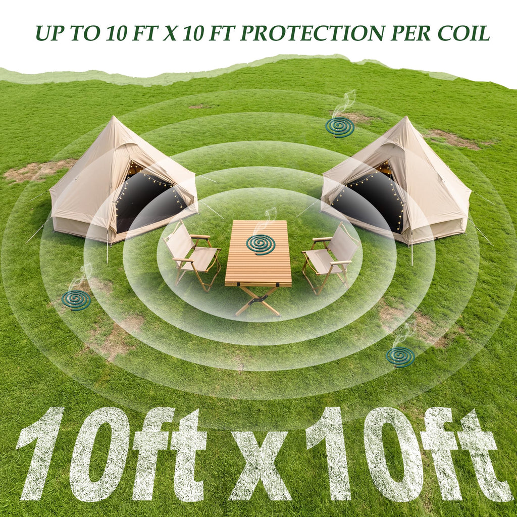 Mosquito Repellent Incense Coils with Citronella Oil, 20 Count E532