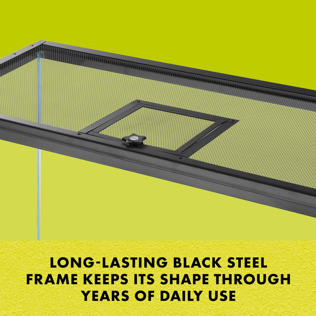 Hinged Door Screen Cover for Reptile Terrarium H278133