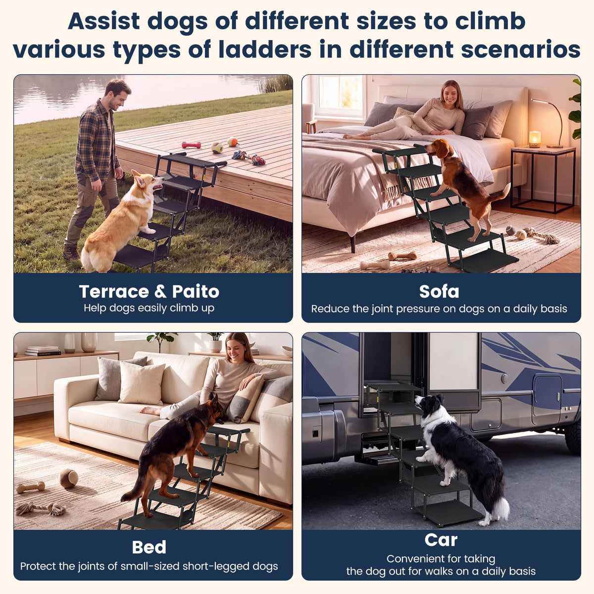 Foldable Dog Steps 5 Steps G691