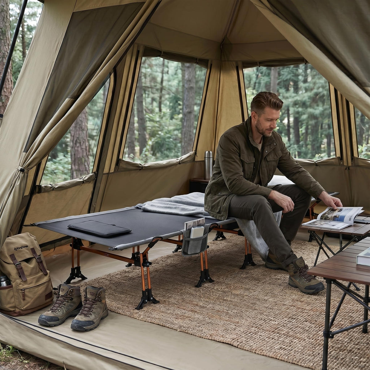 Lightweight Camping Cot T217