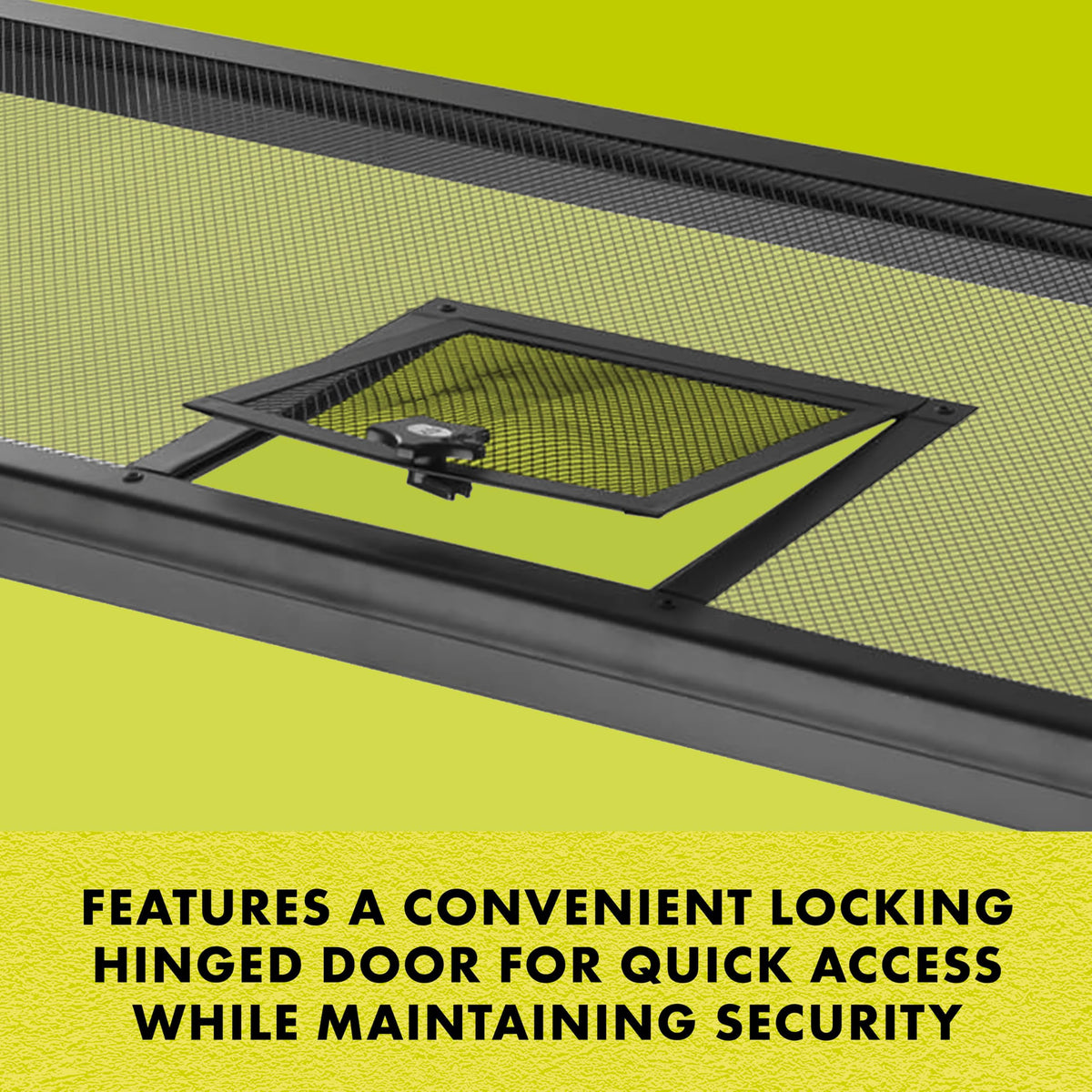 Hinged Door Screen Cover for Reptile Terrarium H278133