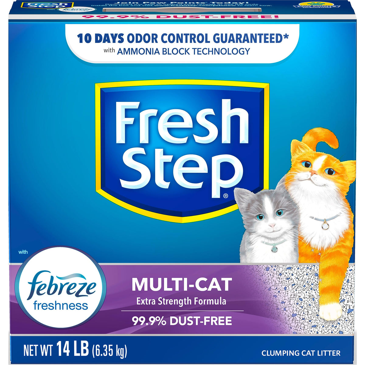 Clumping Cat Litter Multi-Cat Odor Control 14 lbs Pack of 2 K120721