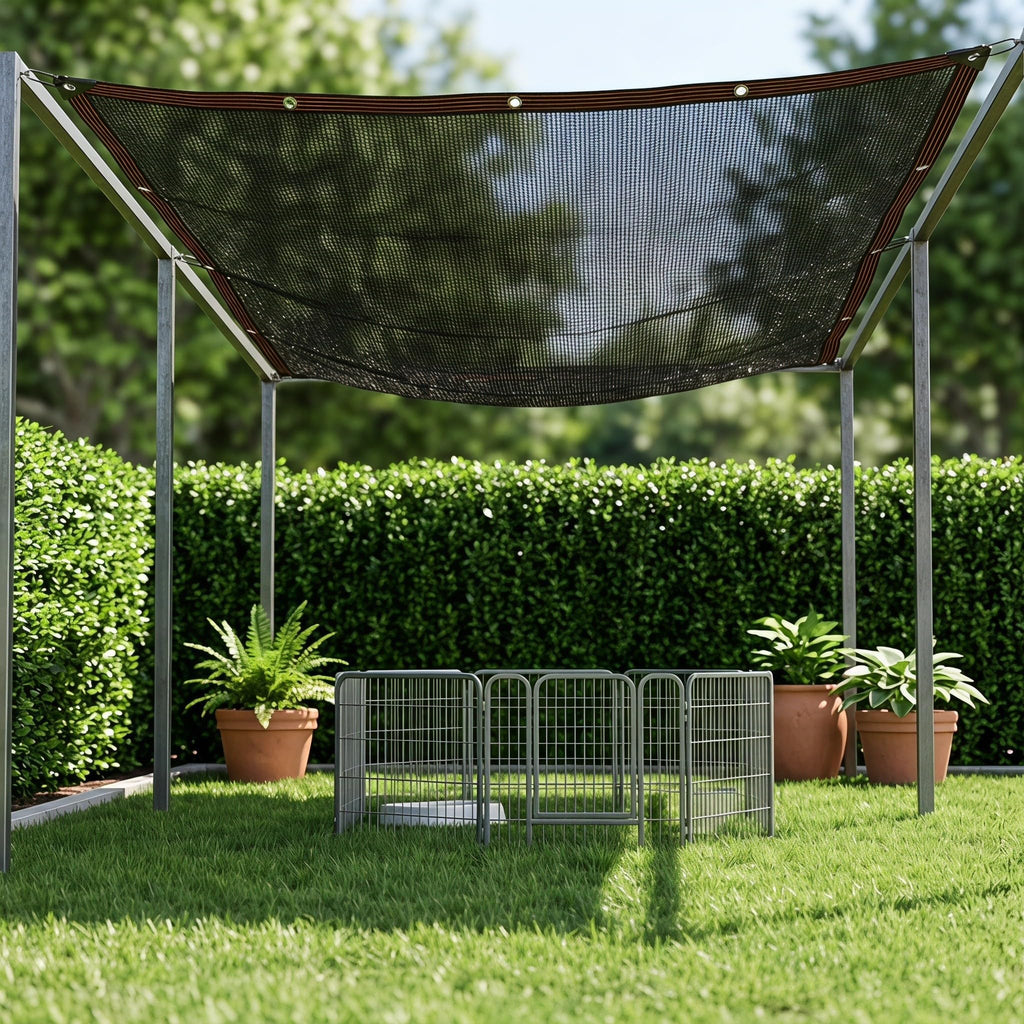 10x10ft Outdoor Dog Kennel Cover G943758