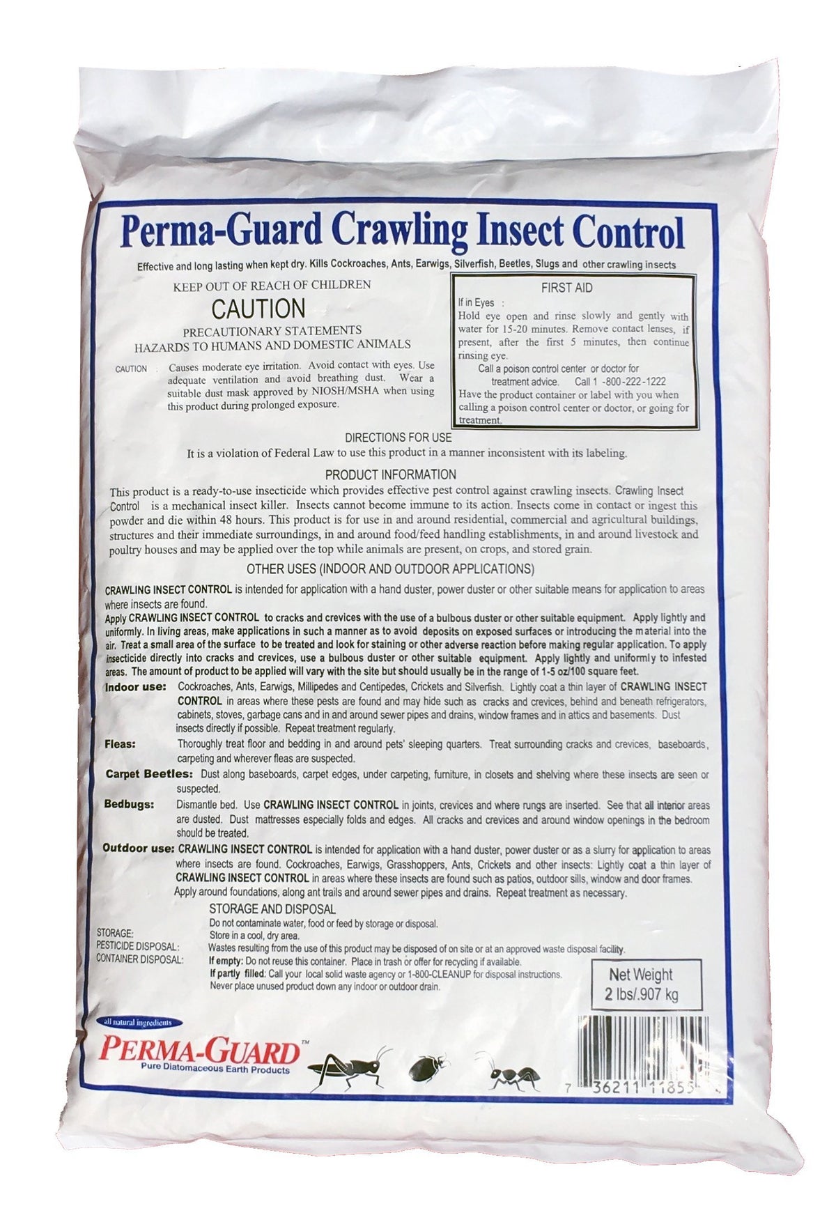Diatomaceous Earth Powder 2 Pound Bag Q45654