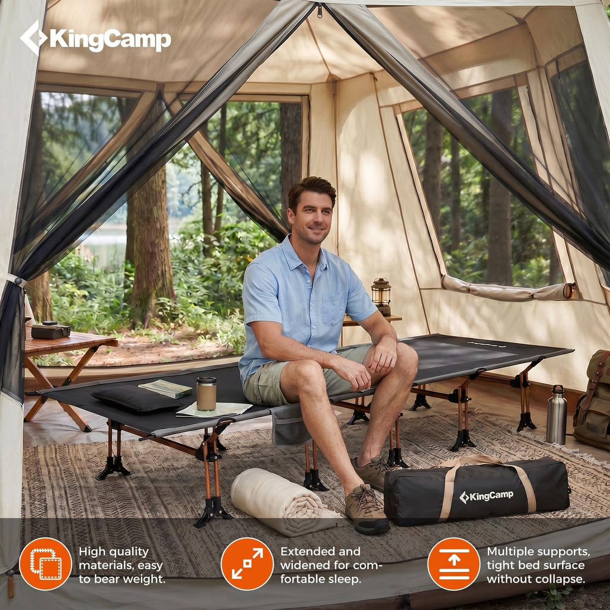 Lightweight Camping Cot T217