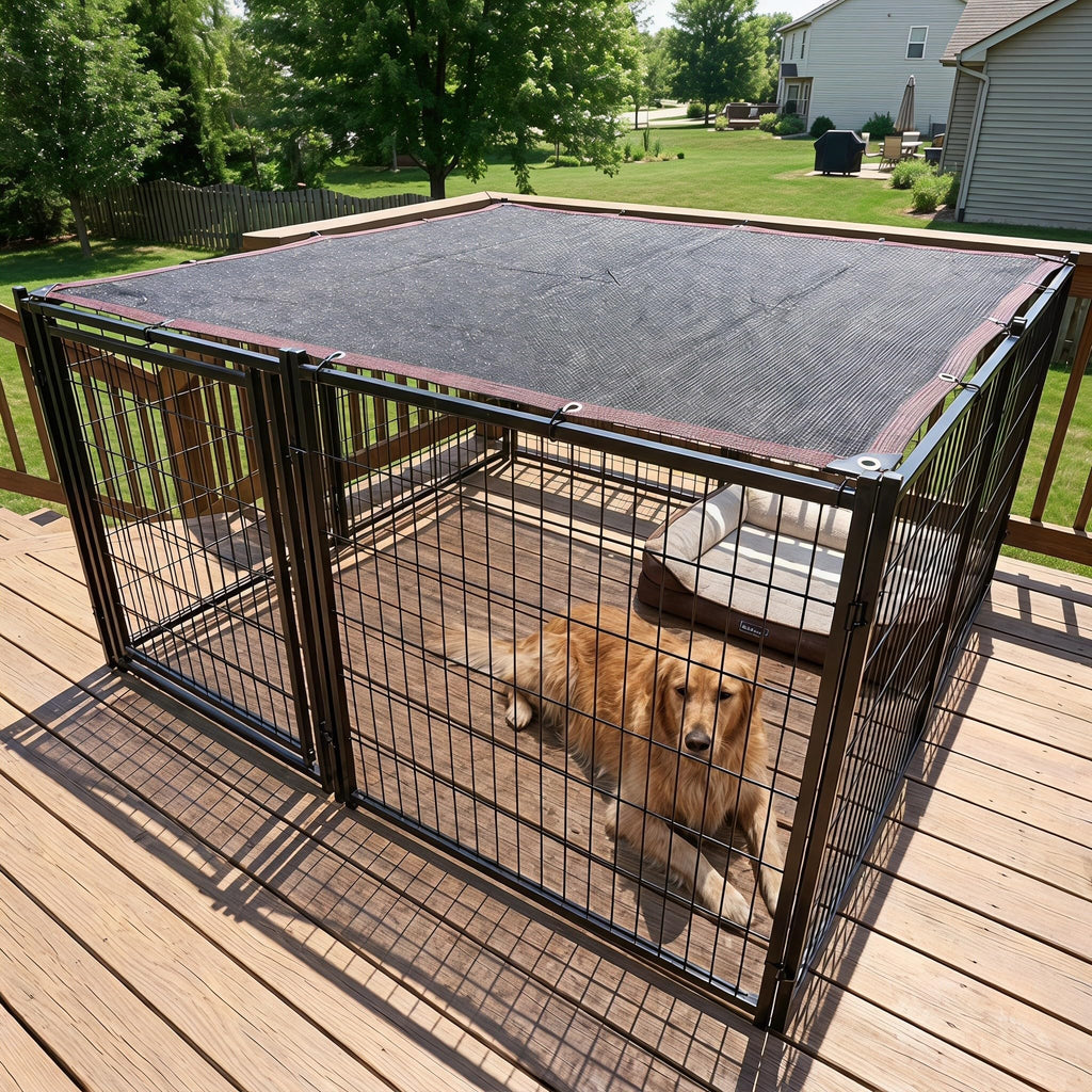 10x10ft Outdoor Dog Kennel Cover G943758